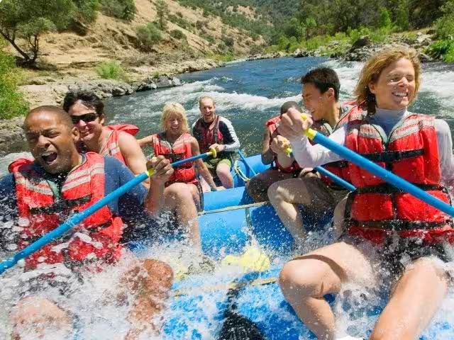 Whitewater rafting adventure class III and IV on Balsa River near La Fortuna